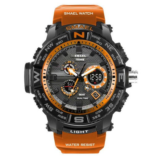 New Luxury Sport Watch With Dual Display LED Digital Analog Electronic Quartz  Display and Waterproof 30M protection