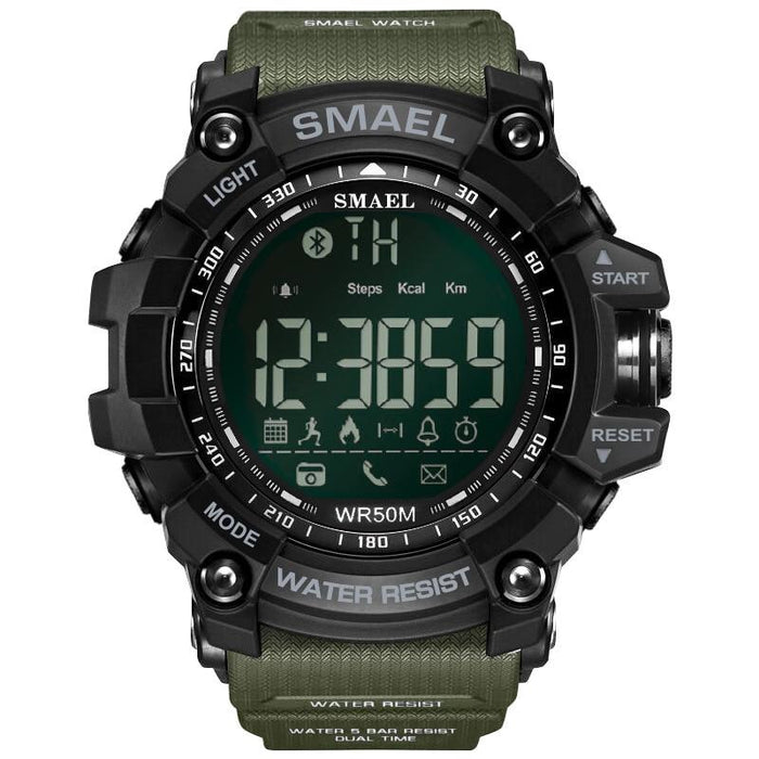 Smart Sport Mens Chronograph Watch Sport Stop Army Military Multifunction  Waterproof 50M LED Digital Watch for Man
