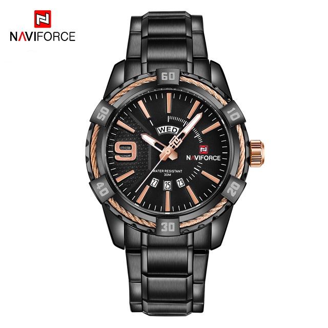 Men's  Luxury Stainless steal Waterproof Watch With Day And Date Display Unique Design Perfect Gift In Modern Metal Men  Wrist Watch Design