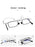 Anti-Light Reading Glasses Metal Foldable Presbyopia Eyewear With Case Thin Magnifying Glasses  Safety Glasses With Clear Anti Fog Scratch Resistant Wrap-Around Lenses No-Slip Grips Glasses For Men Women+3+3.5+4