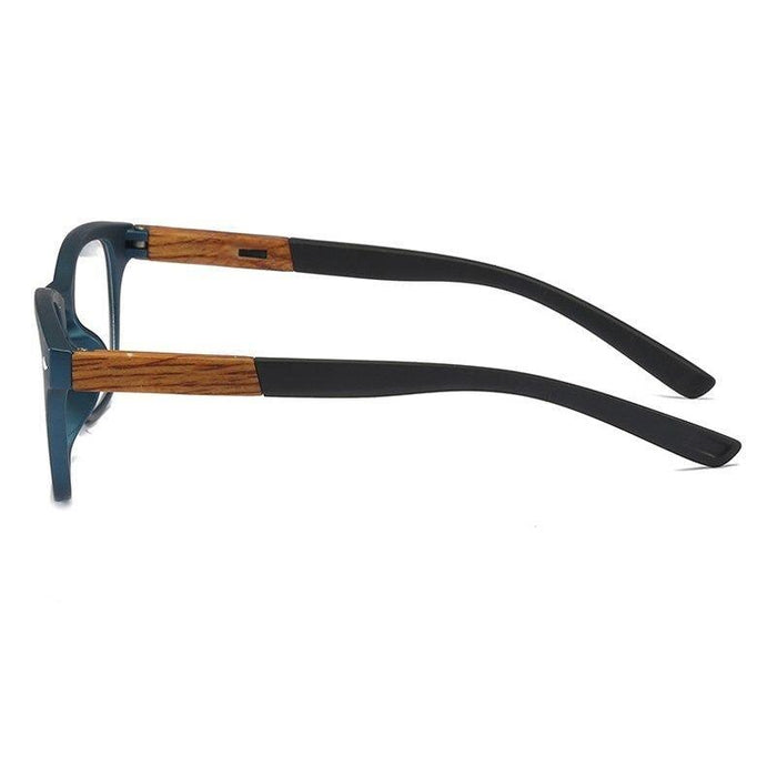 Fashionable Lightweight Frames Sunglasses Design Stylish Wood Grain Reading Glasses For Women Men Fashion Presbyopia Eye Glasses Male Diopter Modern Eyewear