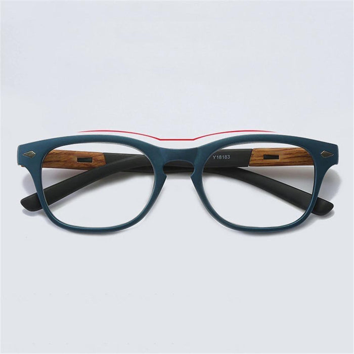 Fashionable Lightweight Frames Sunglasses Design Stylish Wood Grain Reading Glasses For Women Men Fashion Presbyopia Eye Glasses Male Diopter Modern Eyewear