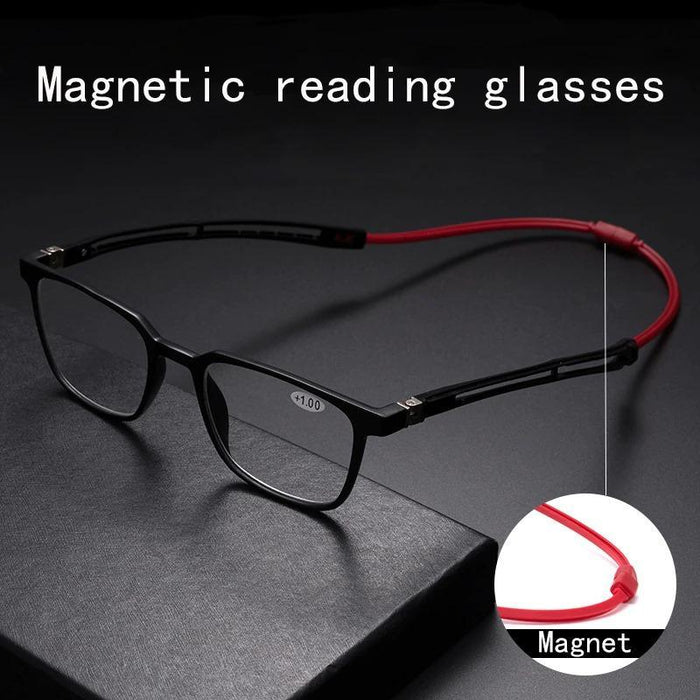 High-quality Anti-blue Reading sunglasses Retro Design High-End Men Magnetic Hanging Neck Reading GlassesBlue Light Blocking Reading sunglasses