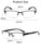 Lightweight Alloy Semi-Rimless New Design Reading Glasses For  Men And Women With  High Quality Half Frame  Men Reading Glasses  For Men New Retro Eyewear