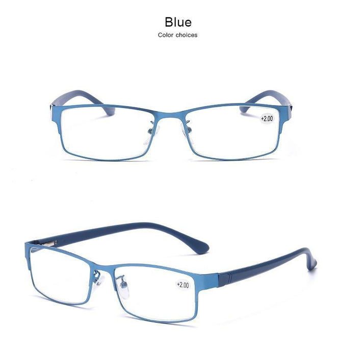 Men Blue Business Glasses Reading Glasses For Women Titanium Eye Glasses Male Hyperopia New  Glasses Frame Sunglasses For Ladies Eyewear Frame Sun Glasses For Women Men