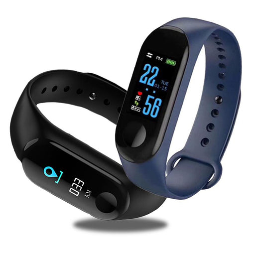 Proffesional Smart Sport Watch With  Band Blood Pressure Monitor and Bracelet M3Plus Wristband for Men and Women In Modern Design