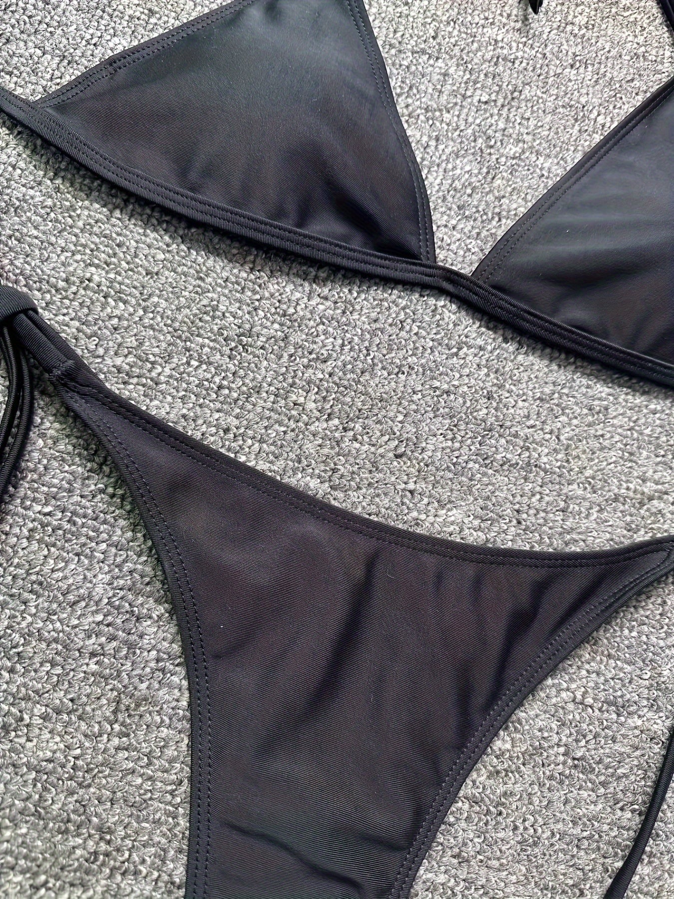 Bikini Leopard Print 2 Piece Swimsuit for Women – High Cut Lace-Up Backless Flattering Bikini Set with Halter Spaghetti Strap – Stretchy Sexy and Stylish Swimwear for Pool Beach and Summer Vacation