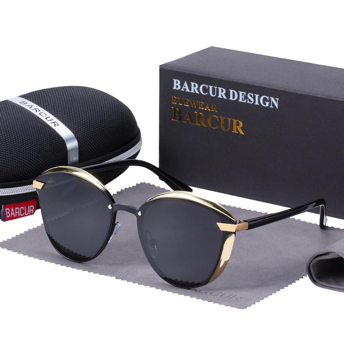 Luxury New Fashion Polarized Women Round Rimeless Popular Retro Classic Sunglasses Ladies lunette de soleil femme