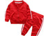 Fashion New Clothes Cotton Long Sleeve Solid Zipper Jacket Pants 2pcs Baby Boy / Baby Girl Clothing Set In Sport Design