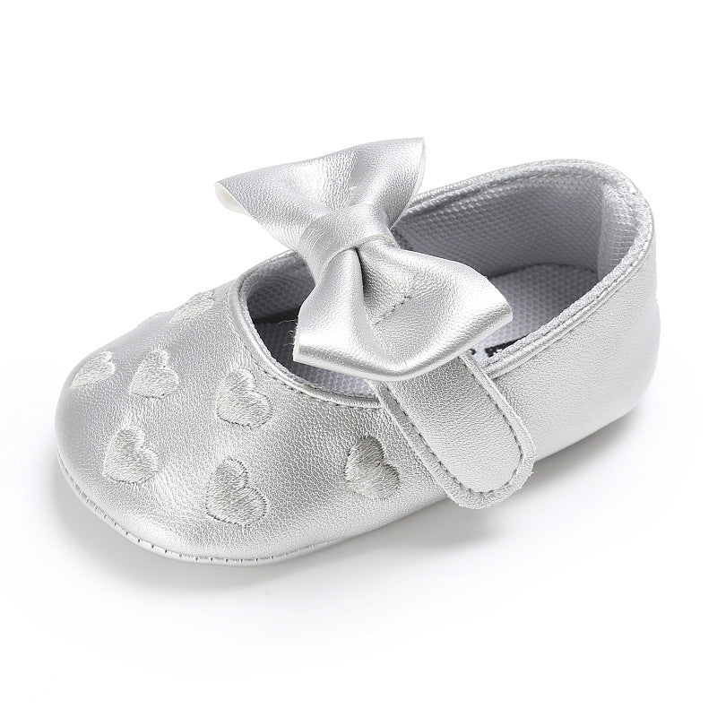 Baby Shoes Cute Bowknot Newborn Shoes Soft Bottom Anti Slip Toddler Girls Princess Shoes