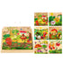 Nine Blocks Six-sided 3D Wooden Cube Puzzle Toys Wood Hexahedron 3D Building Block Puzzle For Children Aged 3 4 5 6  For Children Kids Educational Toys Funny Games