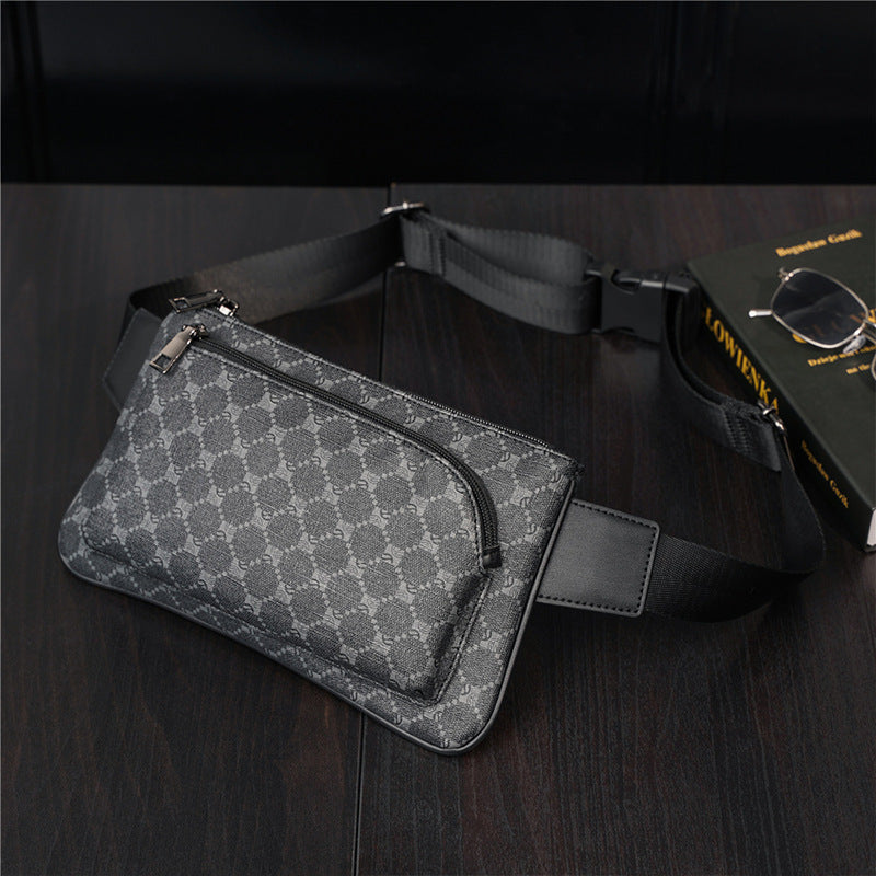 Unisex Fashion Men's Versatile Waist Crossbody Chest Crossbody Phone Bag For Men Luxury Black Fanny Pack Women Belt Bag Waist Purse Cross Body Bag Bum Fashionable Waist Bag For Traveling