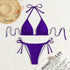 Swimwear Women Bandage Women Triangle Bathing Suits 2 Pieces Bikini Bowknot Swimsuit Bikini Set Swimwear Bikini Sets Bikinis Bathing Suit Push Up Swimsuit Summer Beachwear