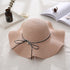 Summer Cap Black Ribbon Decorate Wavy Straw Hat For Girls Hat Kids Sun Cap Baby Beach Hats for Girls
