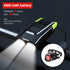 Bicycle Front Light USB Rechargeable Smart Headlight With Horn LED Bike Lamp Headlight Waterproof Bicycle Light With Horn Speaker Touch Switch USB Power Display 4000mAh