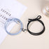 2PCS Magnetic Bracelet Stainless Steel Love Heart Charm Couple Bracelets For Friend Braid Rope Bracelets Magnet Adjustable Rope Matching Bracelet Love Bracelet Couples 2 Pieces Relationship Magnetic Bracelet