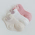 3 Pairs  Cartoon Candy Color Cotton Fashion Elastic Band Socks For Newborn Boys And Girls