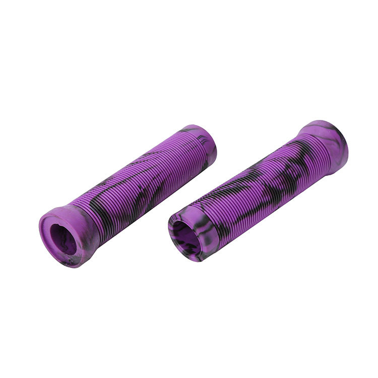Durable Anti Slip Scooter Grips Soft Bike Handlebar Grips Anti-Slip Bicycle Grips Freestyle Cycling Grips Race Mountain Bike Handlebar Grips Single Lock-On Ring Collar Bicycle Handle Bar