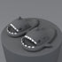 New Men and Women Summer Slippers Lovely Shark Shape Slides Outdoor Women Shoes Flip Flops Lightweight Open Toe Beach Pool Slides Sandals Shark Shower Slipper