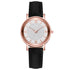 Womens Watches Bracelet Set Starry Sky Ladies Watch Casual Leather Student Quartz Wristwatch Luxury Fashion Minimalist Leather Strap Dress Analogue Quartz Round Elegant Watch