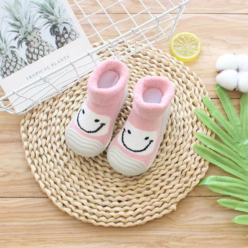 Unisex Cartoon Baby Children's Floor Socks Baby Rubber Soft Sole Socks Breathable Cotton Warm Shoes