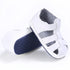 Baby Solid Color Soft-soled Hollow Toddler Sandals Summer Newborn 0-18M Infant Baby Girls Boys Shoes Solid Non-slip Shoes