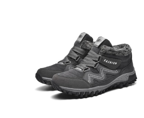 Winter Outdoor Casual Shoes Non-slip Warm Soft Cotton Shoes Mens Comfortable Snow Shoes Lightweight Low-Top Sneakers Non-Slip Wear-Resistant For Outdoor Walking Camping