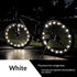 20 LED Bike Cycling Rim Lights Wheel Spoke Light String Strip Lamps Waterproof Bicycle Light Decoration Accessories Waterproof LED Bike Spoke Lights For Adult Bike Beautiful Night Bike Decoration