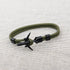 Modern Fashion Airplane Anchor Bracelets Men Charm Rope Chain Paracord Bracelet Women Male Air Force Style Wrap Metal Sport Hook Gift