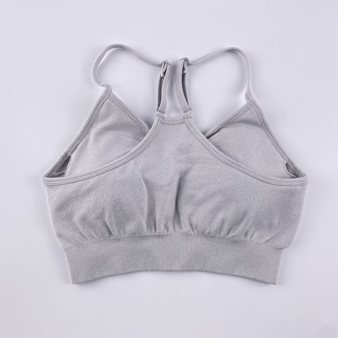 New Beautiful Back Seamless Sports TOP Vest Push Up Sports Tops Fitness For Women And Girls Sport Female Sport Gym Top Padded Gym Brassiere Sports