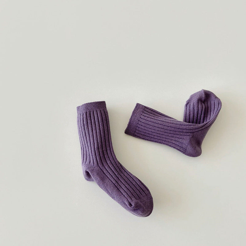 Baby Toddler Cotton Solid Color Short Newborn Casual Comfortable Socks For Kids Boys And Girl