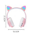 Interesting New Kids Headphones Wireless Bluetooth In Cat Ears Headphones Style With Noise Reduction Live Breathing Lights Glare and LED Lights