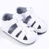 Baby Solid Color Soft-soled Hollow Toddler Sandals Summer Newborn 0-18M Infant Baby Girls Boys Shoes Solid Non-slip Shoes