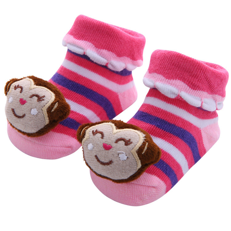 Colorful Newborn Cotton Cartoon Cute Anti Slip Sock Toddler Baby Comfortable Socks Shoes Elastic Soft Socks