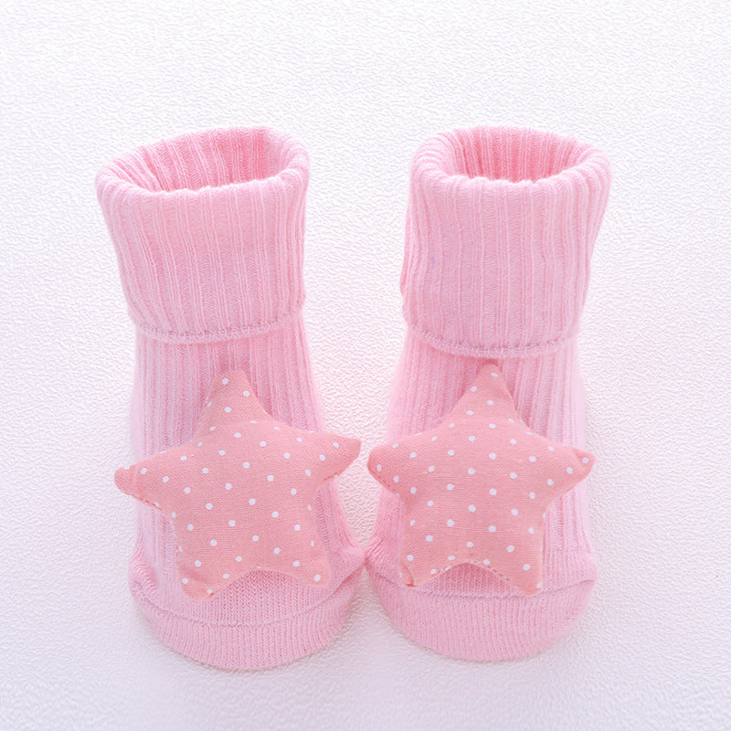 New Fluffy Cotton High Quality Baby Socks Cartoon Fruit Print Rubber Anti Slip Infant Socks For Children Boys And Girls Great Gift