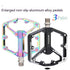 Bicycle Pedal Non-Slip  Bike Pedals Aluminum Alloy Flat Platform Applicable Waterproof Cycling Accessories Bike Pedals Road Bicycle Pedals Cleats Set Clipless Pedals Compatible With Road Bikes