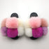 New SeasonSummer Women Slippers Faux Fur Slides For Women Fluffy Slippers House Shoes Woman Slippers Open Toe Fuzzy Fur Slippers Girls Fluffy House Slides Outdoor Indoor Slippers