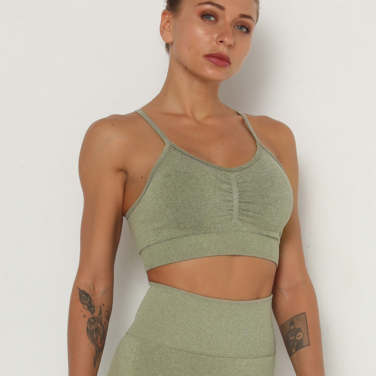 New Beautiful Back Seamless Sports TOP Vest Push Up Sports Tops Fitness For Women And Girls Sport Female Sport Gym Top Padded Gym Brassiere Sports