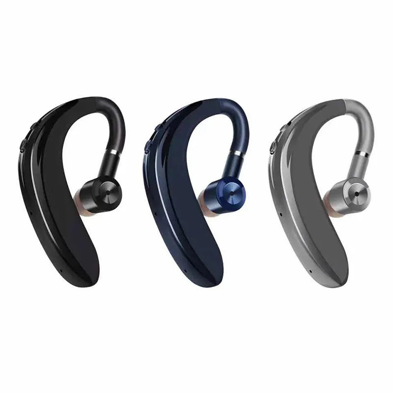 Rotation Earbud Single Bluetooth V5.0 Earphone For Phone Over Ear Hook Wireless Design Headphone Stereo Sound & Improved Comfort Long Wireless Range Earbud With Mic Headset Noise Cancelling Headphone Painless Wearing