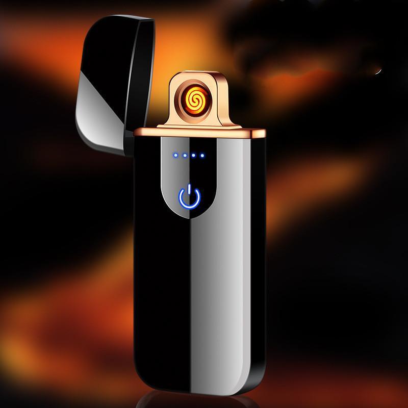 Touch Electric lighters Plasma Lighters Dual arc Lighter USB lighters Flameless Rechargeable Lighter Windproof Lighter Electric lighters for Camping,Starter, Hunting, Backpacking, Hiking Gadget For Men