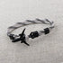 Modern Fashion Airplane Anchor Bracelets Men Charm Rope Chain Paracord Bracelet Women Male Air Force Style Wrap Metal Sport Hook Gift