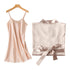 Bridal Bridesmaid Embroidered Suspended Sleepgown Elegant Wedding Bride Robe Lightweight Short Silk Sleepwear Women Indoor Bathrobes