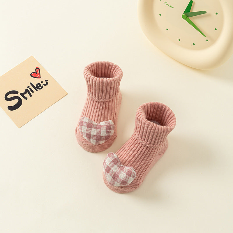 New Fluffy Cotton High Quality Baby Socks Cartoon Fruit Print Rubber Anti Slip Infant Socks For Children Boys And Girls Great Gift