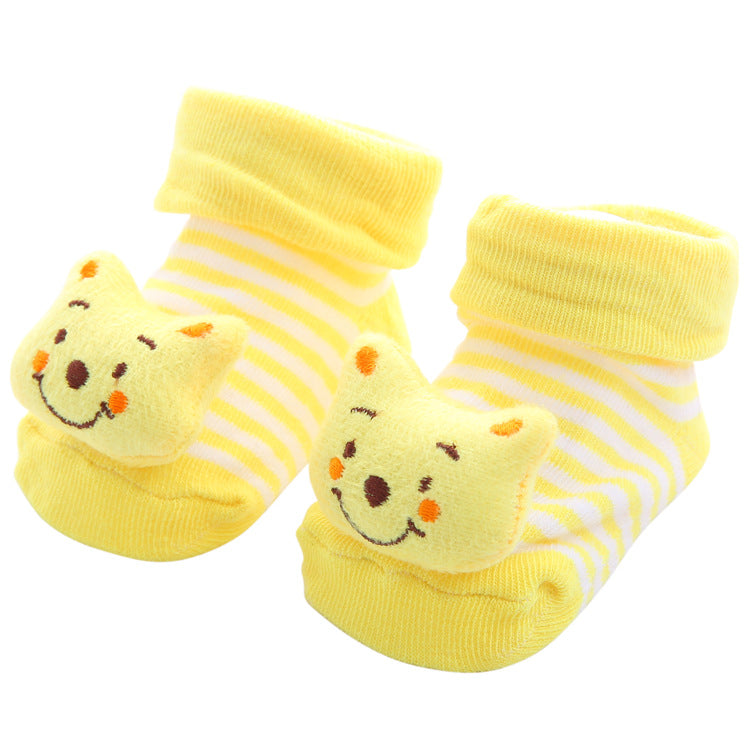 Colorful Newborn Cotton Cartoon Cute Anti Slip Sock Toddler Baby Comfortable Socks Shoes Elastic Soft Socks