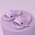 New Men and Women Summer Slippers Lovely Shark Shape Slides Outdoor Women Shoes Flip Flops Lightweight Open Toe Beach Pool Slides Sandals Shark Shower Slipper
