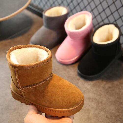 Children's Snow Boots Brown Baby Shoes Flexible And Soft Unisex Stylish Warm Winter Shoe
