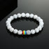 2Pcs/set White Black Couple Magnetic Bracelets Natural Stone Matching Bracelet Magnetic Beaded Bracelets Set Attraction Friendship Relationship Wish Bracelet Gift For Women Men Him Her Best Friends