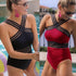 Women Black/White Hollow Out Halter Push-up Padded Bra Bandage Bikini Set Women's Bikini Set Two Piece High Waist Swimsuits Push Up Halter Swimwear Striped Padded Bathing Suits Swimsuit Swimwear Bathing Beach Two-Piece Suits