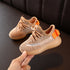 Boys Girls Fashion Sneakers Baby/Toddler/Little Kids Leather Trainers Children School Sport Shoes Soft Running Shoes