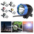Mountian Bike Front Lamp 1800LM Bicycle Headlight Cycling Headlamp Battery Pack Charger 3 Modes Bike Headlight Waterproof  LEDs Bicycle Light Mountain Bike Front Light Headlamp Bike Light